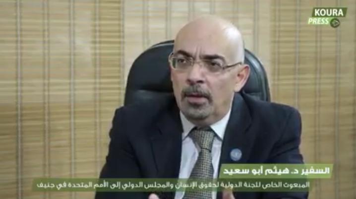 السفير ابو سعيد لعودة سوريا سريعا إلى الجامعة العربية