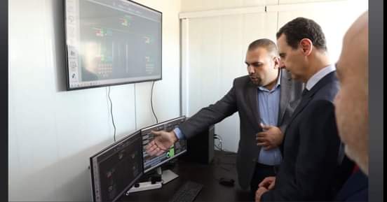 الرئيس الأسد يُطلق المرحلة الأولى من تشغيل مشروع الطاقة الكهروضوئية في مدينة عدرا