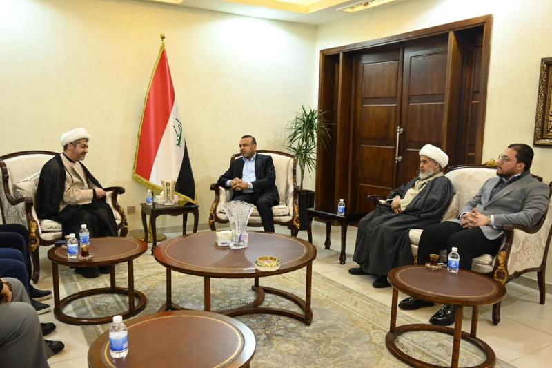 النابلسي يلتقي وزير العمل العراقي احمد الاسدي