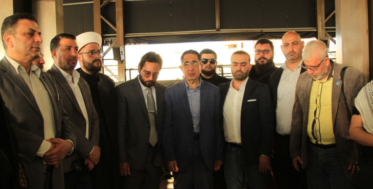 وقفة تضامنية أمام ضريح نصر الله وكلمات أكدت البقاء على الوعد العهد