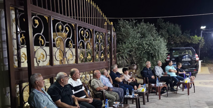 البروفيسور نصـر الله في لقاء سياسي ببلدة معركة