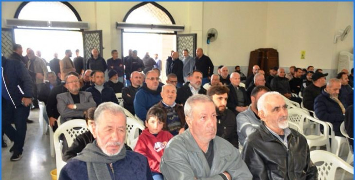 من اجواء كلمة رئيس مركز باحث للدراسات الفلسطينية والاستراتيجية البروفيسور يوسف نصرالله