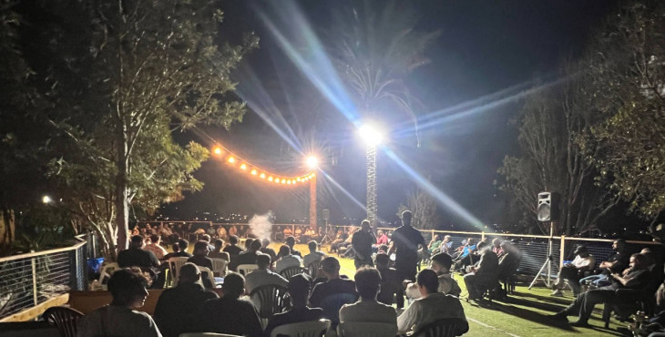 ندوة سياسية للبروفيسور يوسف نصرالله في كفرصير بدعوة من اللجنة الثقافية في حزب الله وموكب أصحاب الحسين