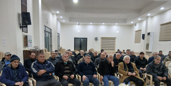 البروفيسور يوسف نصرالله في لقاء سياسي ببلدة حاروف
